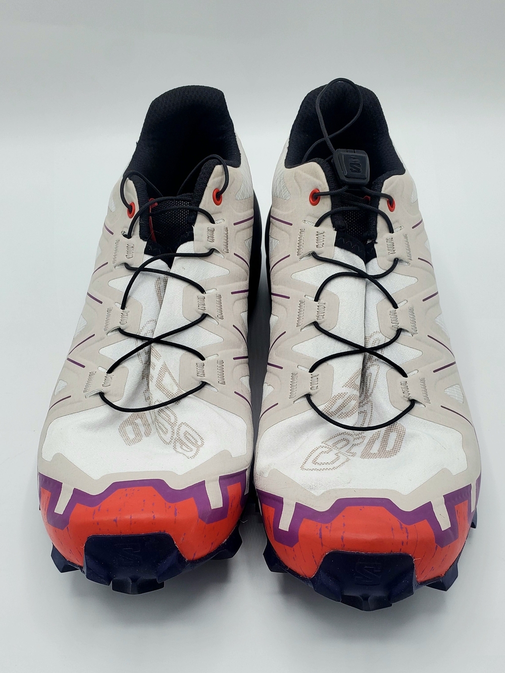 Salomon Women’s White Purple Orange Trail Sneakers - Picture 5 of 6